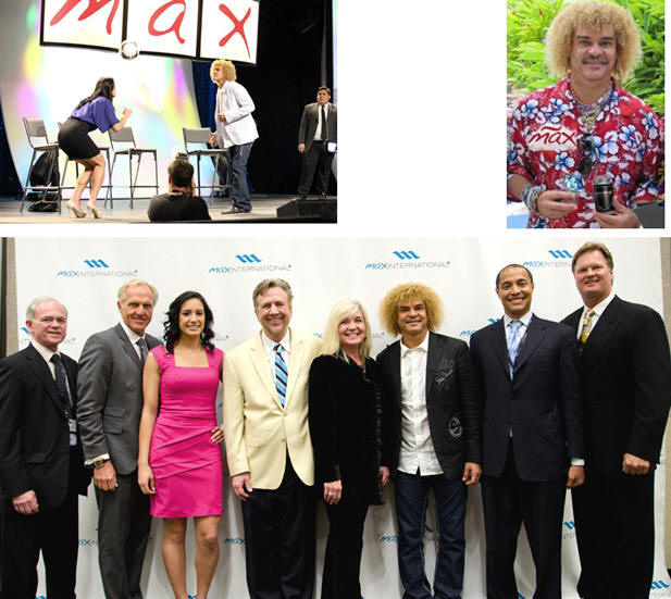 El Idolo Del F�tbol Mundial Carlos El Pibe Valderrama y Su Familia Recomiendan y Usan Los Productos de Max International, Con Grandes Resultados y Testimonios.